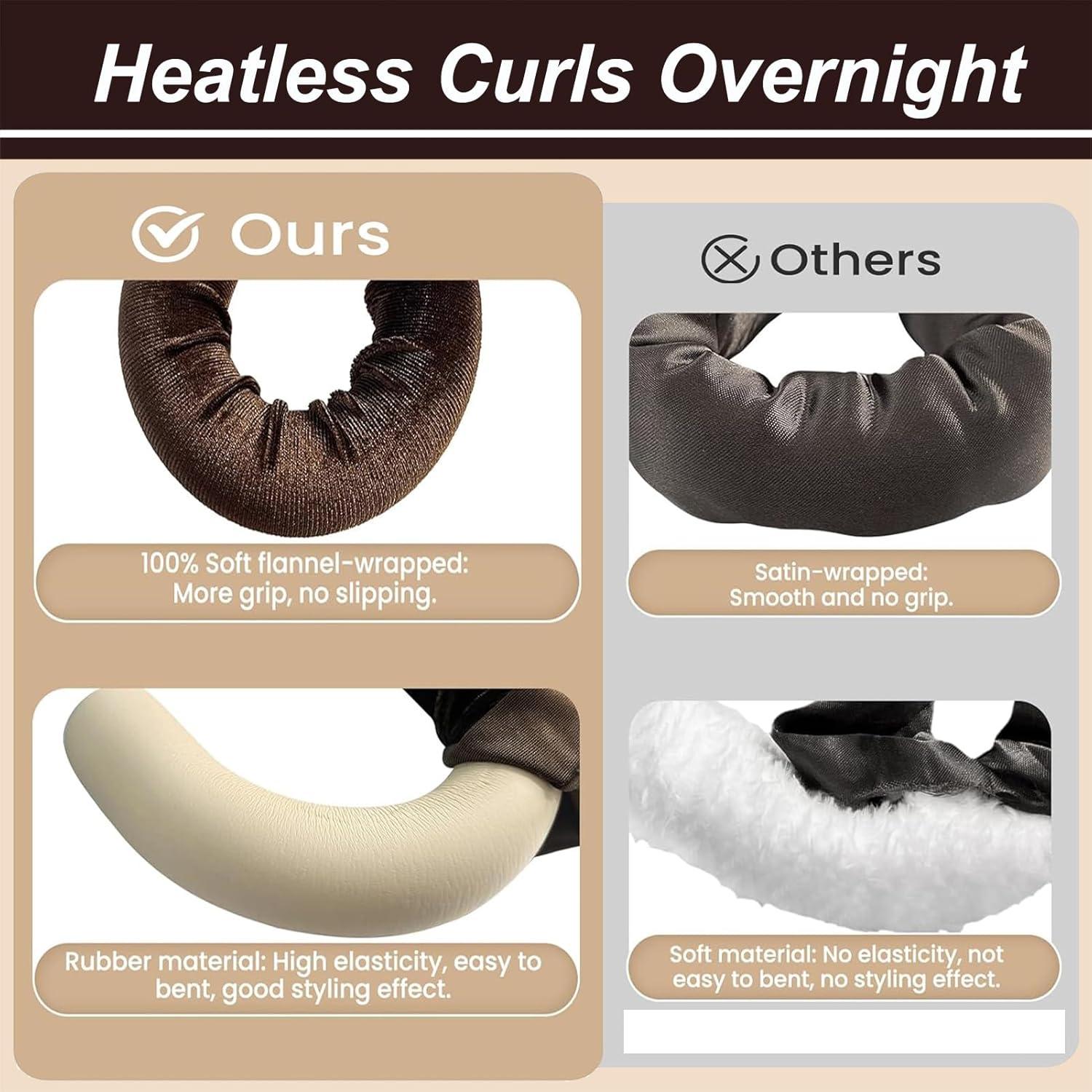 Rizador de Cabello Sin Calor ROPIKIS 4 Varillas Flexibles 3.05cm