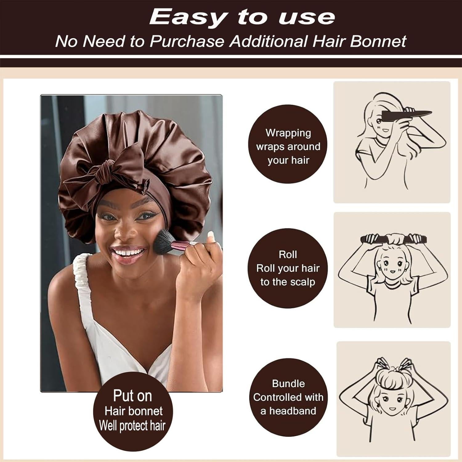 Rizador de Cabello Sin Calor ROPIKIS 4 Varillas Flexibles 3.05cm