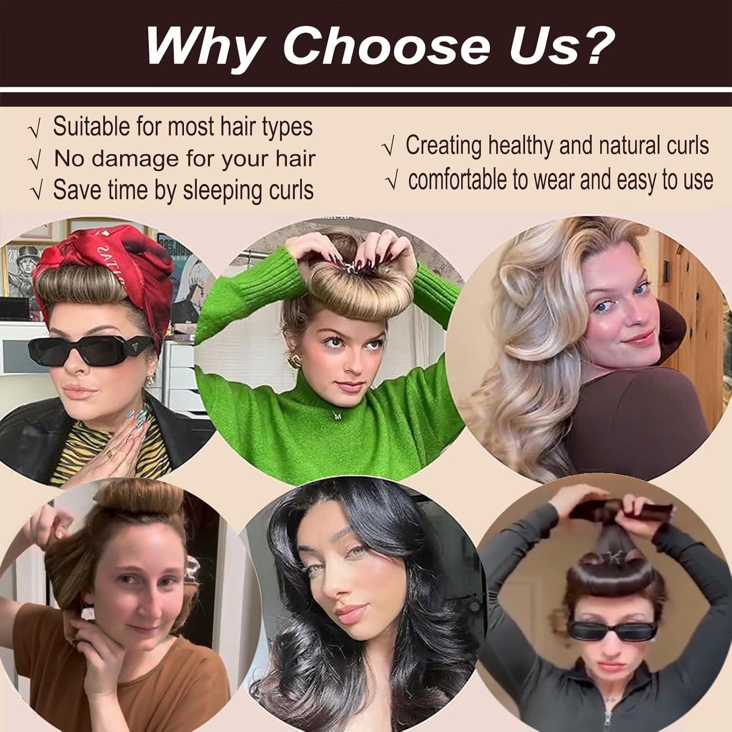 Rizador de Cabello Sin Calor ROPIKIS 4 Varillas Flexibles 3.05cm