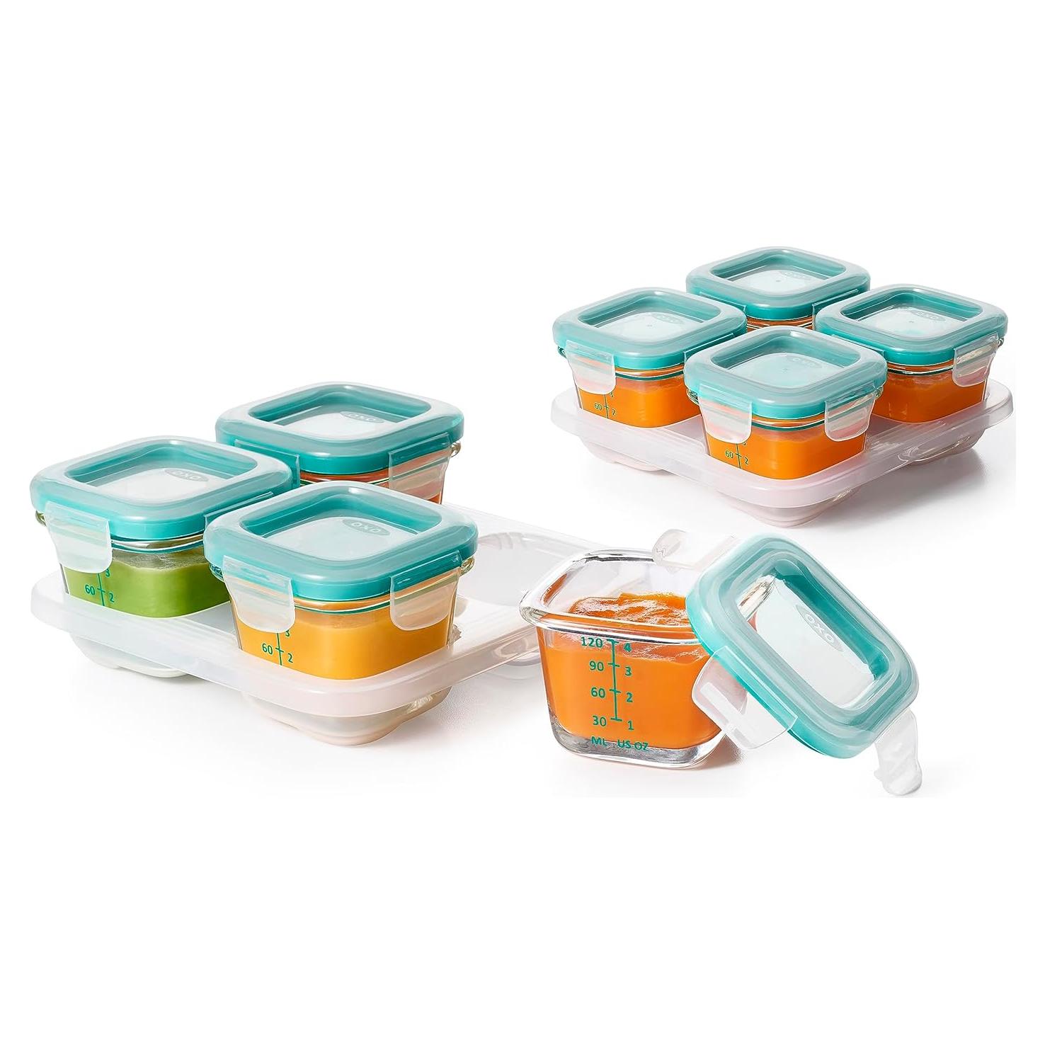 Set de Bloques de Vidrio OXO Tot para Bebés - 8 Piezas 120 mL