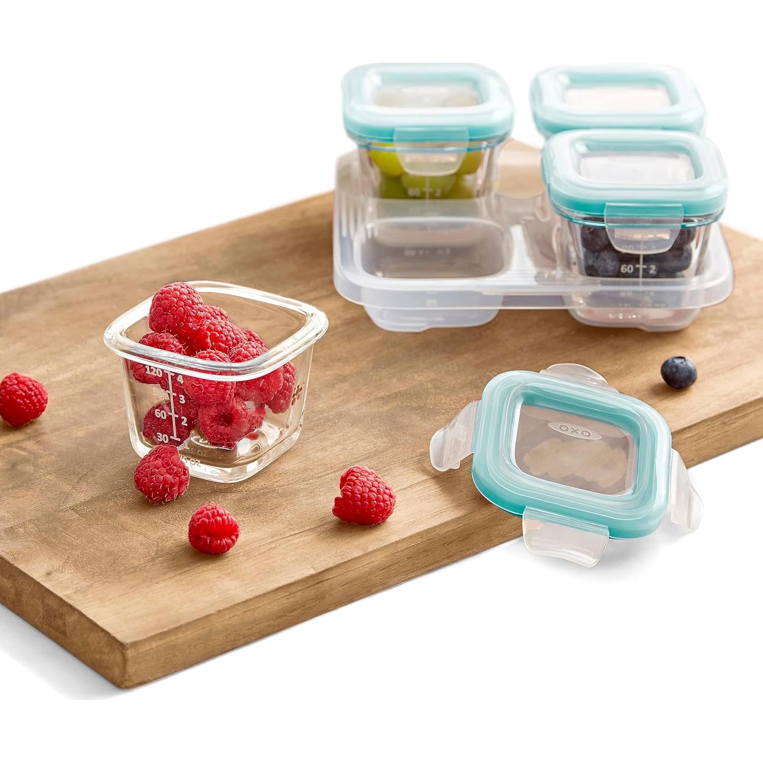 Set de Bloques de Vidrio OXO Tot para Bebés - 8 Piezas 120 mL