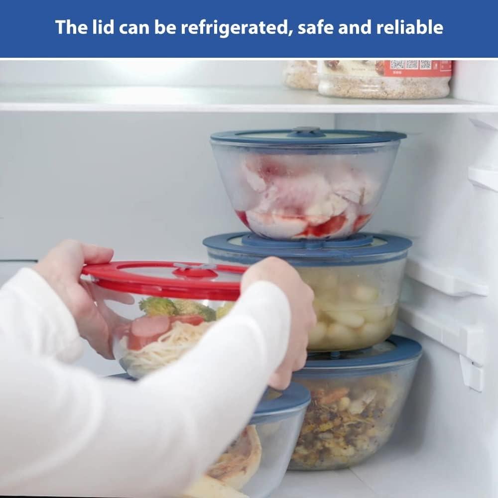 Paquete de 3 tapas de repuesto GLOU-GLOU GOOSE para Pyrex 2-4-6 tazas