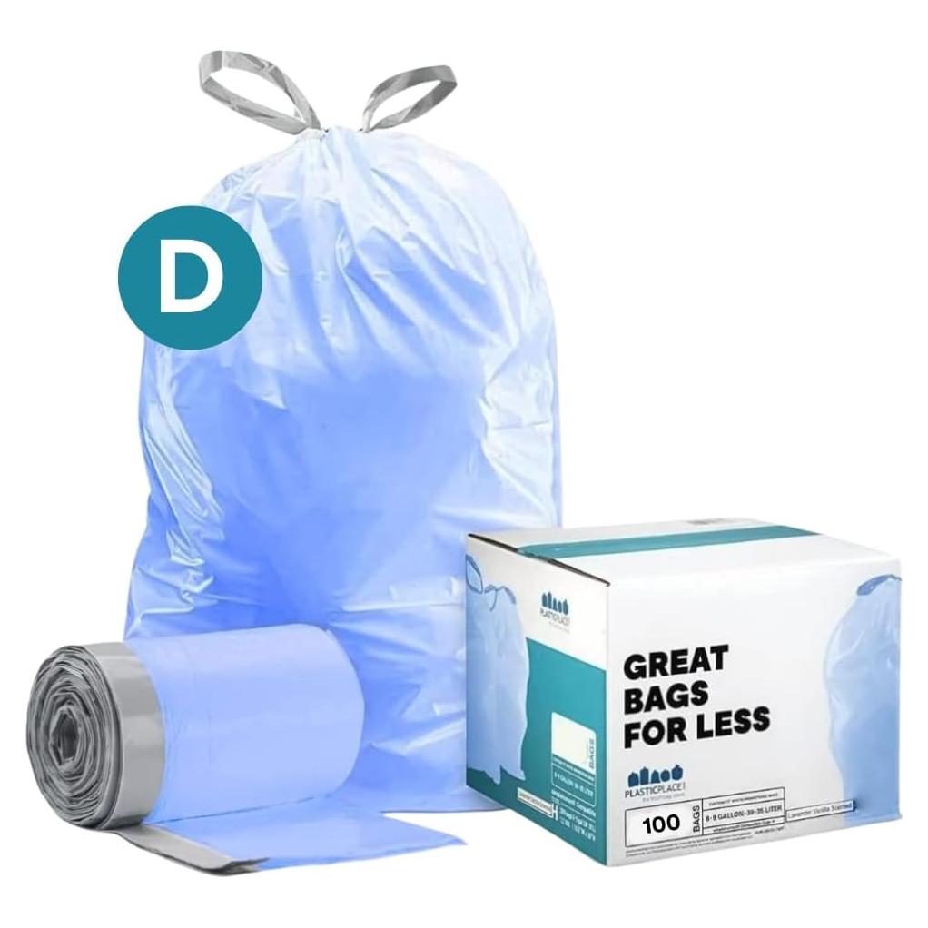 Bolsas de Basura Plasticplace Código D 100 Unidades 20L Azul