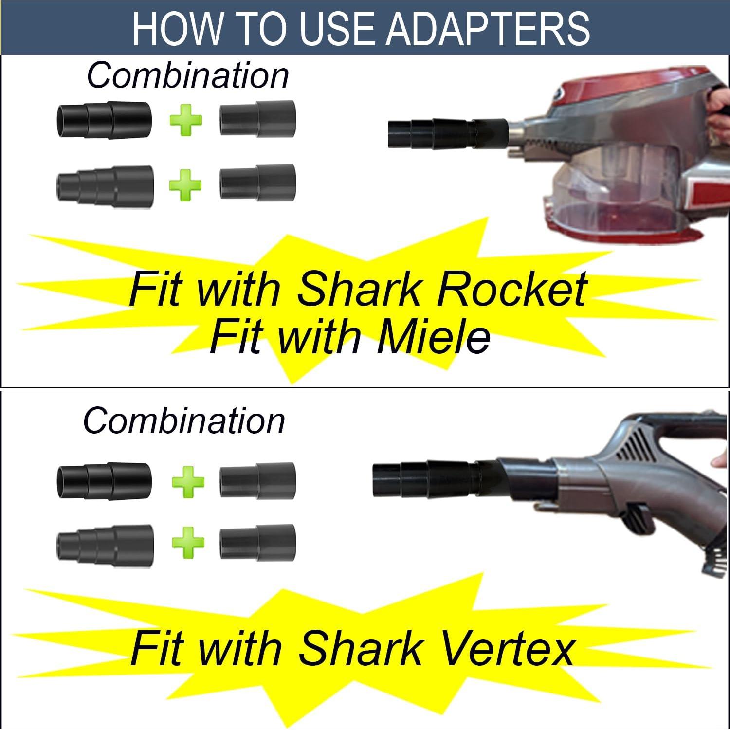 Kit Adaptador Aspiradora GHAMADE para Shark y Miele 32/35mm