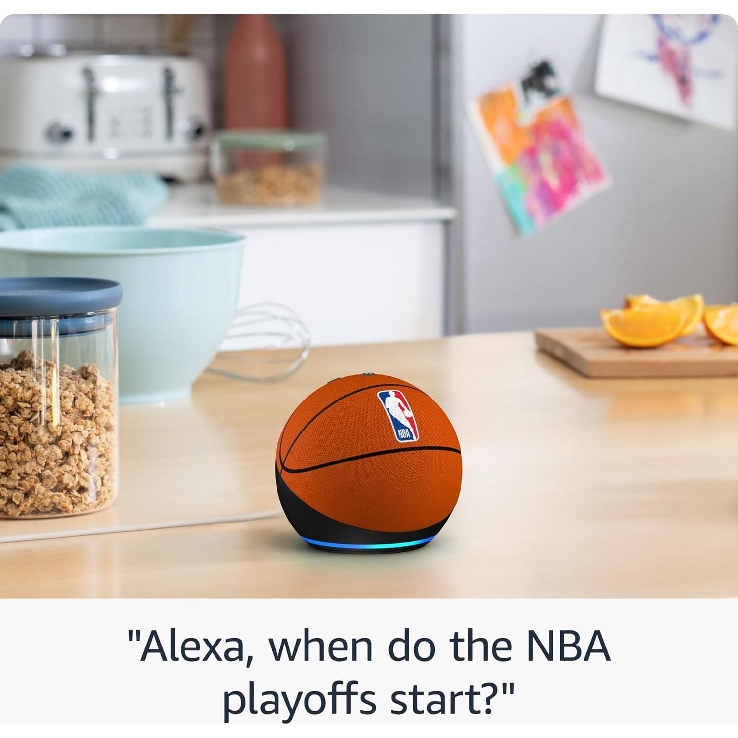 Echo Dot (newest model) | Officially Licensed NBA Limited-Edition