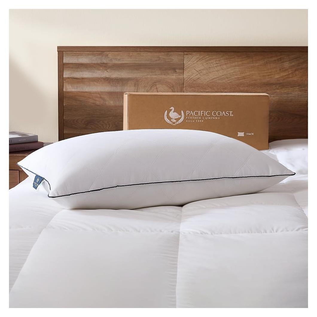 Almohada de Cama Pacific Coast Estándar Plumas de Ganso 1 Paquete