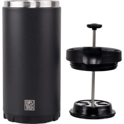 Prensa de Café BruTrek Steel Toe 3.0 - 591 ml, Aislada, Negra
