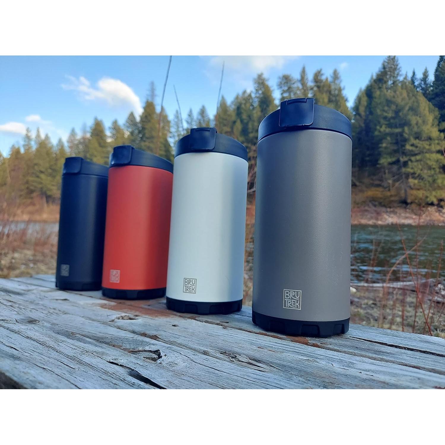 Prensa de Café BruTrek Steel Toe 3.0 - 591 ml, Aislada, Negra