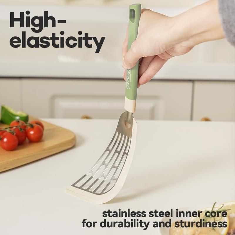 Espátula de Silicona Cosamtec 31.75 cm Verde Bosque Antiadherente