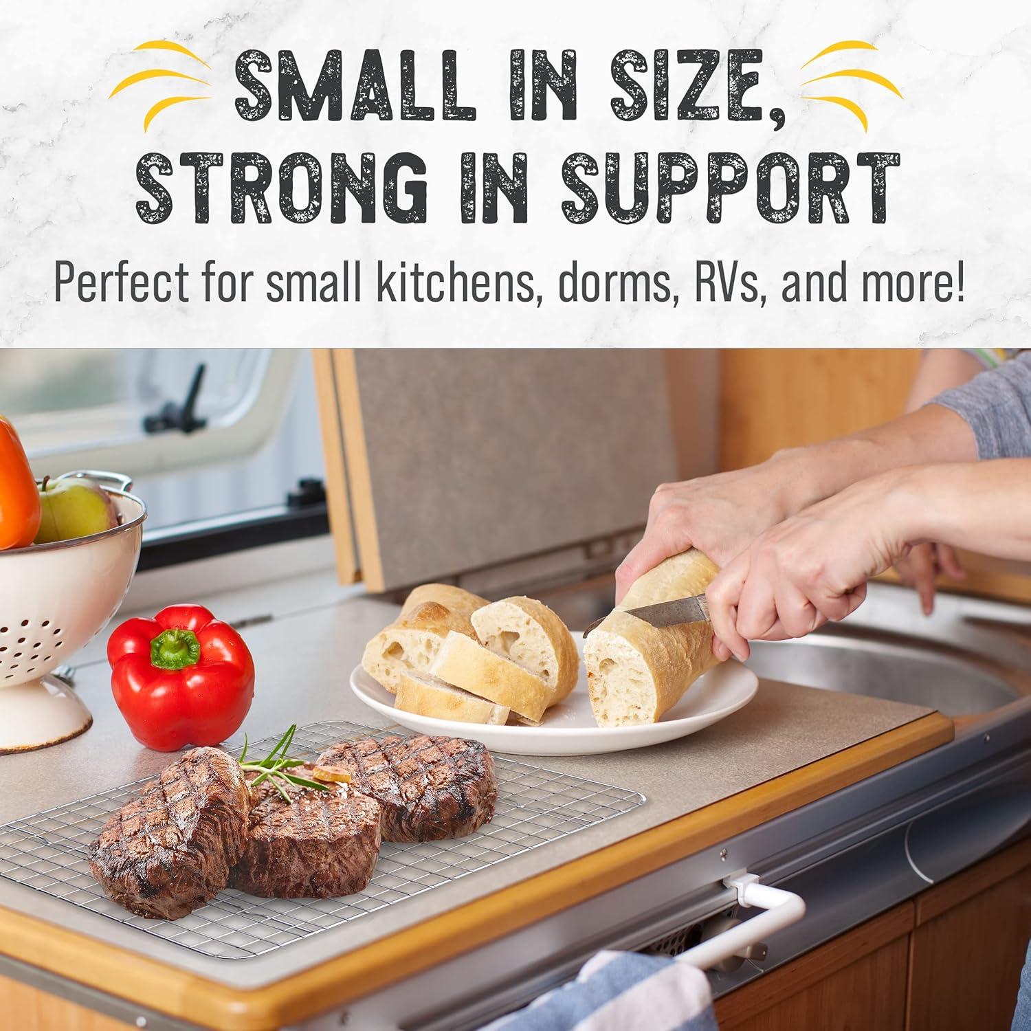 Rejillas de Enfriamiento Checkered Chef Acero Inoxidable 20.3x29.2 cm Set de 2