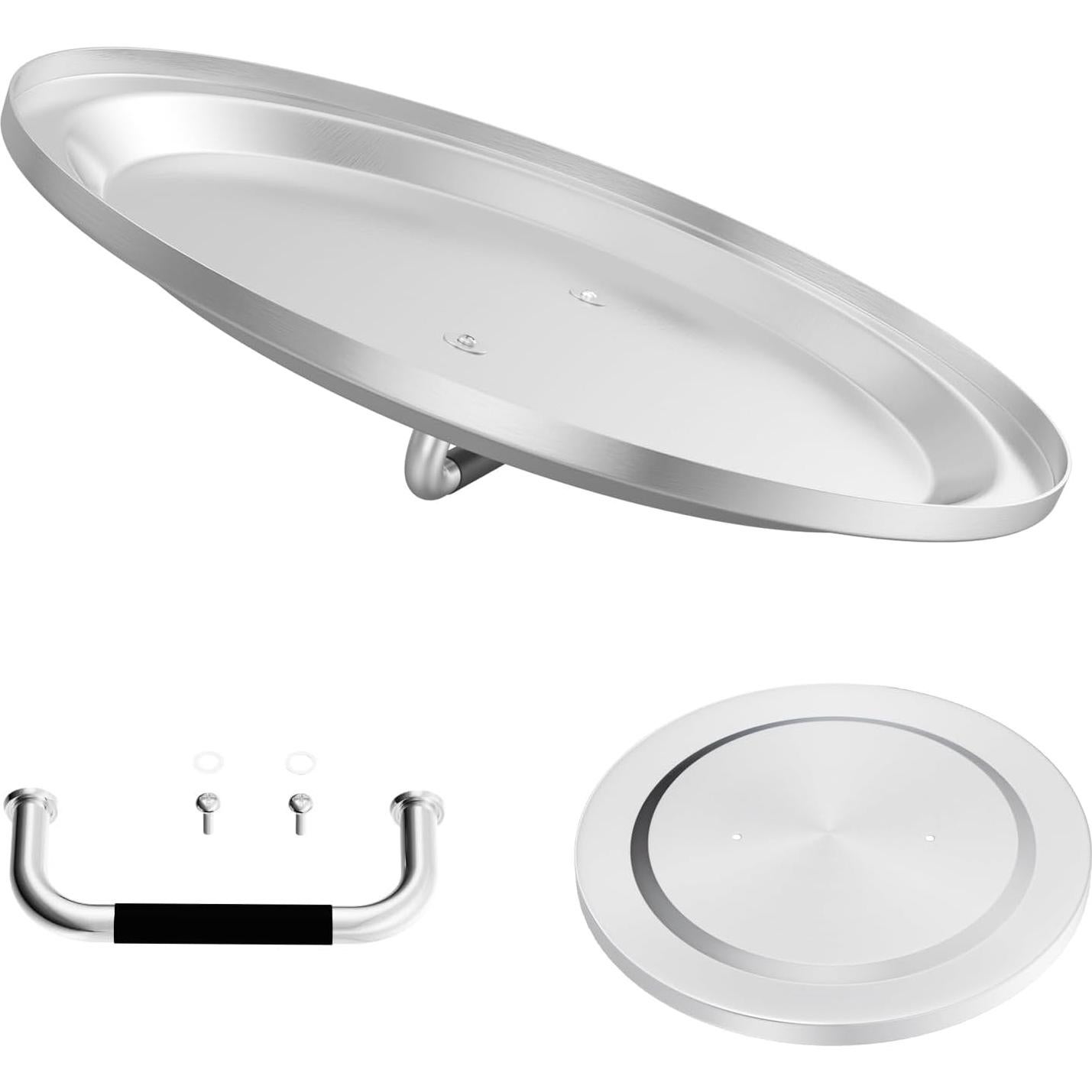 Tapa de Fogata AJinTeby 49.5 cm Acero Inoxidable para Solo Stove