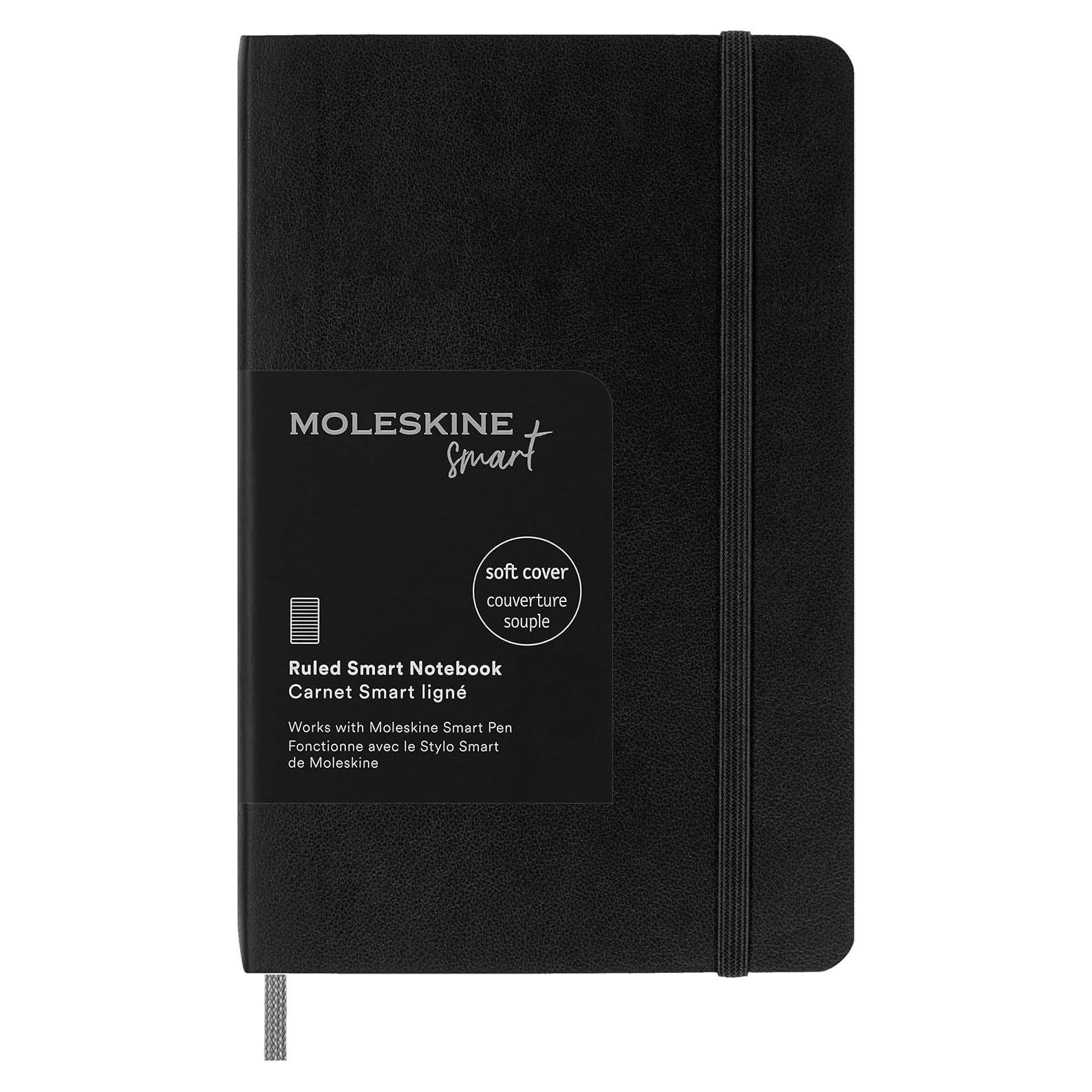 Cuaderno Moleskine Smart Notebook Pocket Tapa Blanda Negro 9x14cm