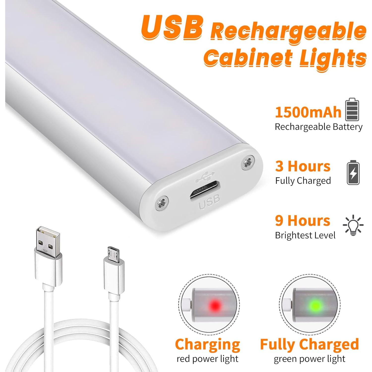 Luces Bajo Gabinete Goodland con Sensor de Movimiento 80 LED