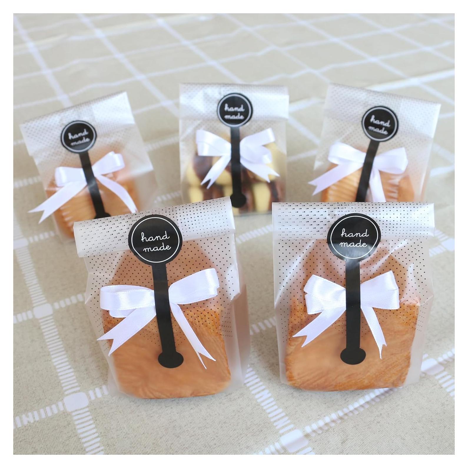 Bolsas de Galletas Searik Translúcidas 80 Pcs 8.9x22.4 cm