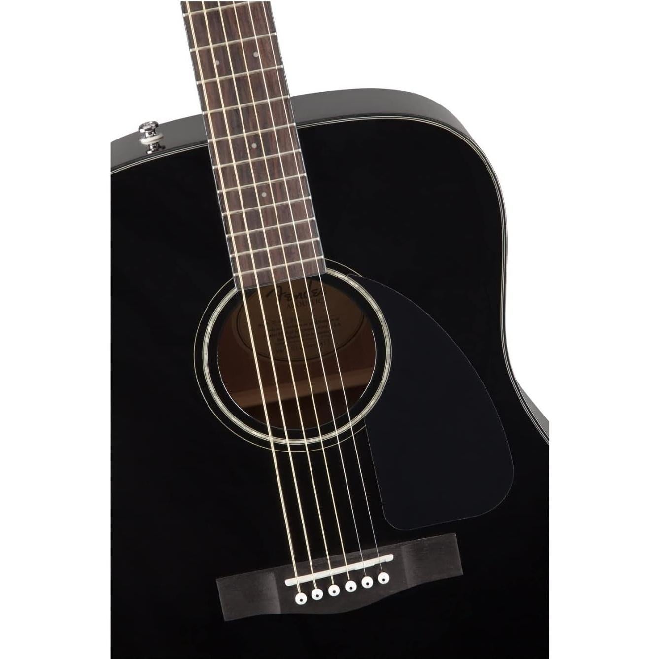 Guitarra Acústica Fender CD-60 Dreadnought V3 Negra con Estuche