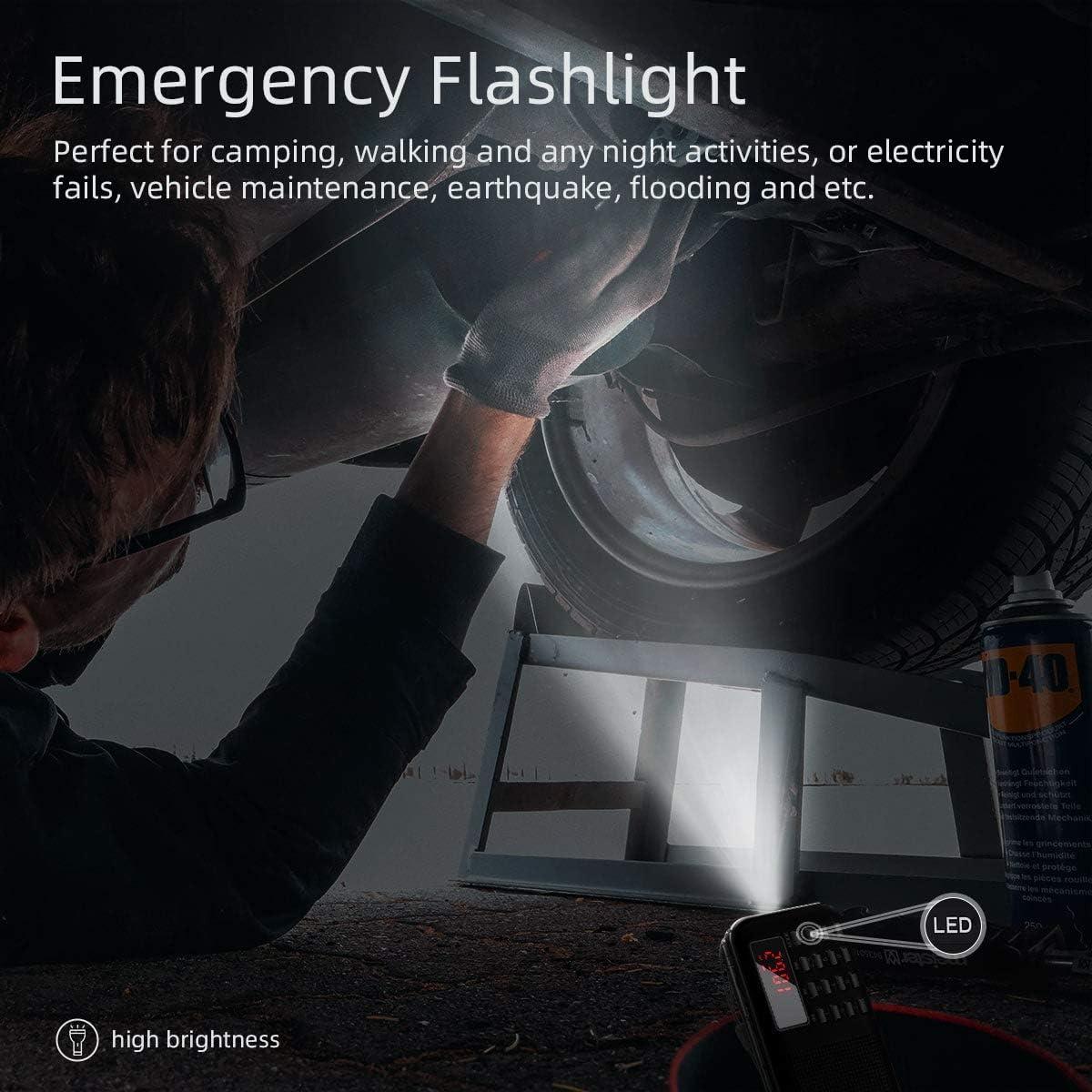 Radio Portátil PRUNUS J-908 AM FM con MP3 y Linterna LED