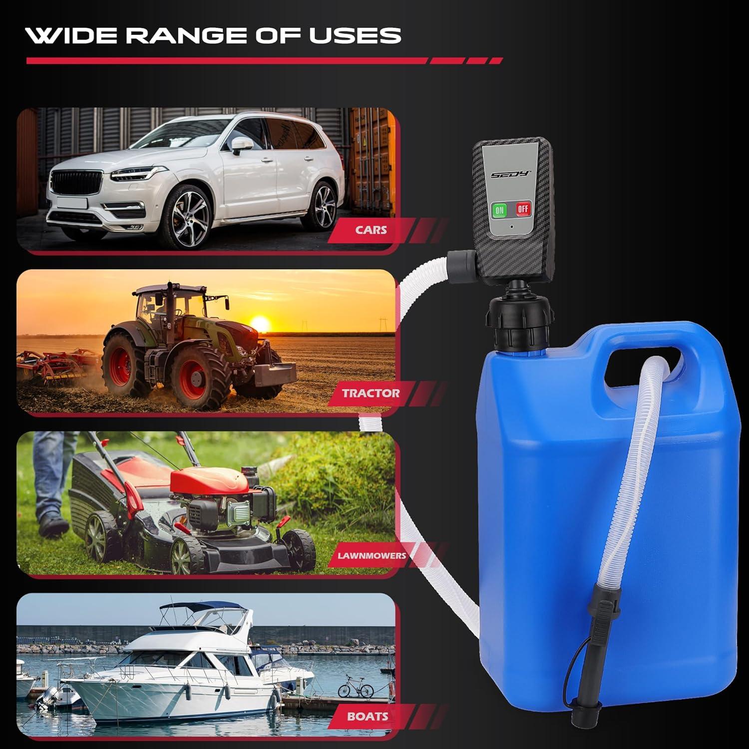 Bomba de Transferencia de Combustible SEDY 12V Portátil 1.90 kg