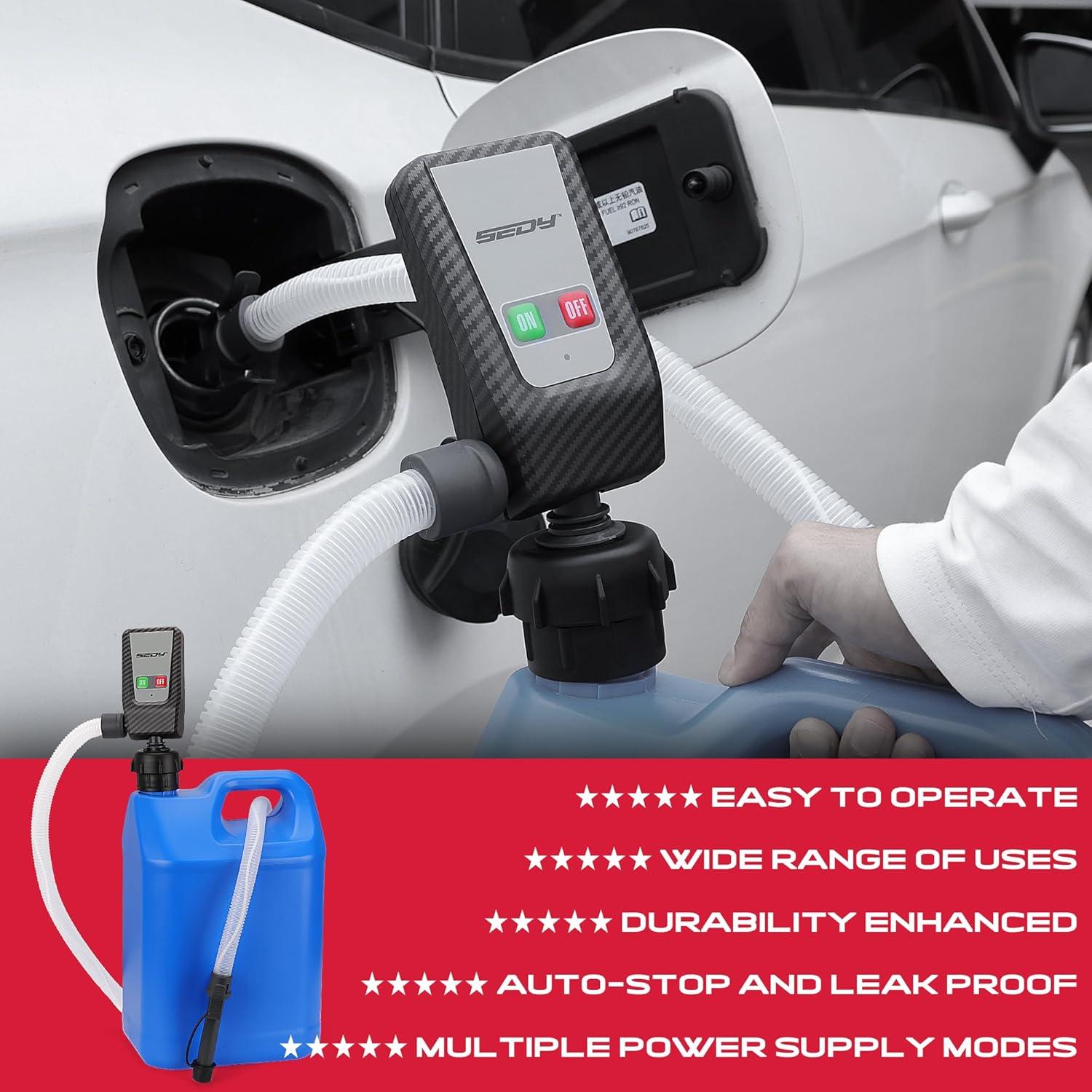 Bomba de Transferencia de Combustible SEDY 12V Portátil 1.90 kg