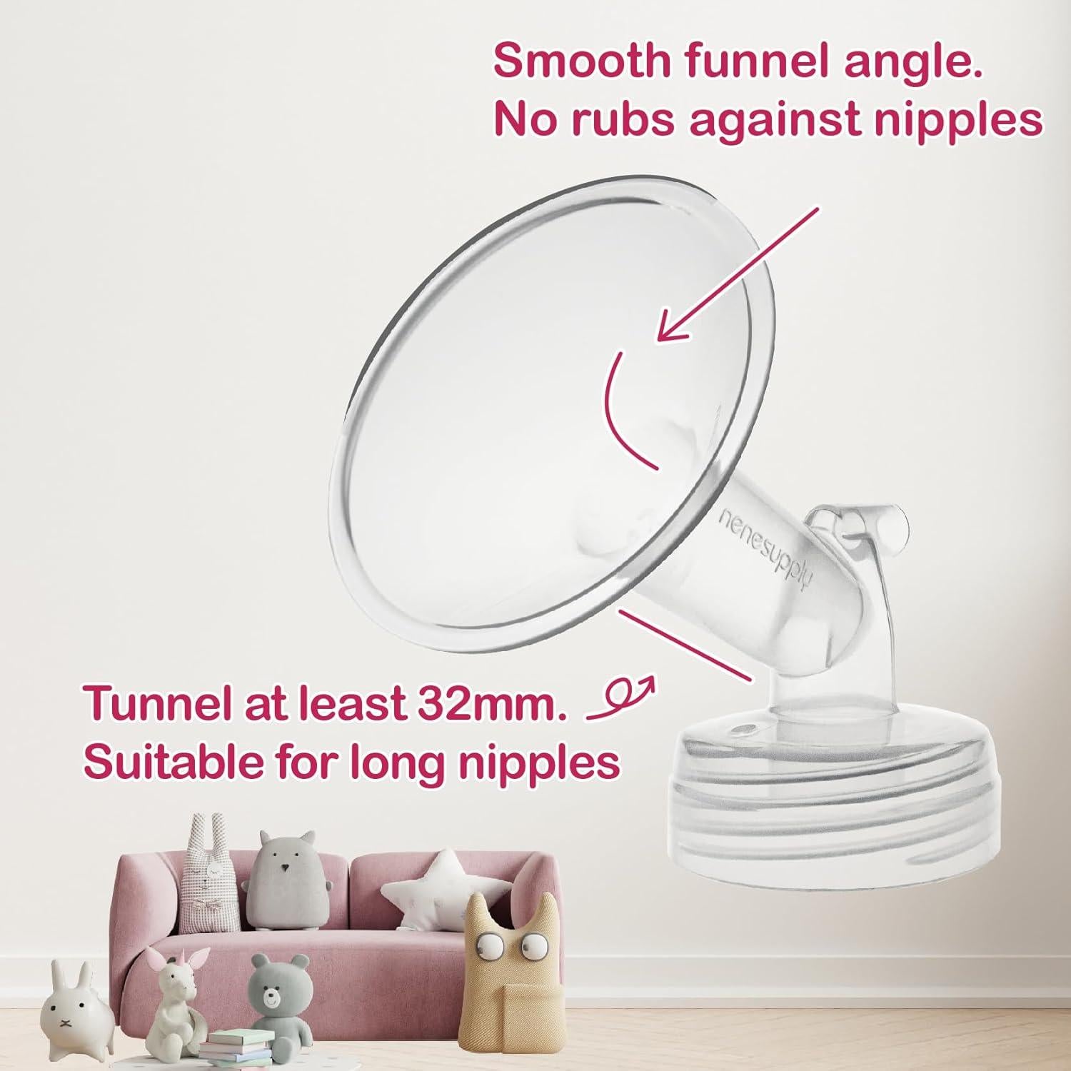 Brida Nenesupply 19mm Compatible con Bombas Spectra S1 S2 9 Plus