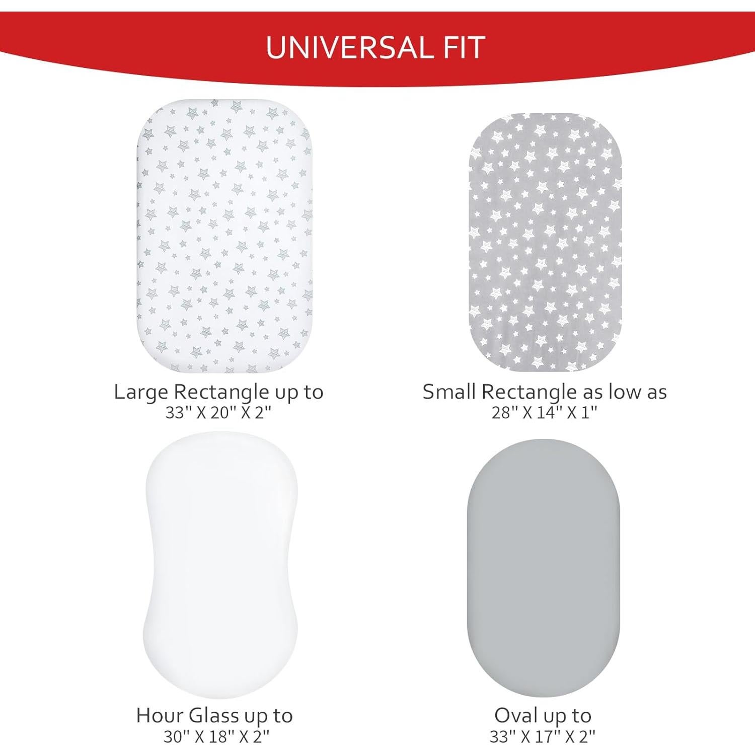 Juego de Sábanas para Cuna Moonsea 4 Piezas Microfibra Gris