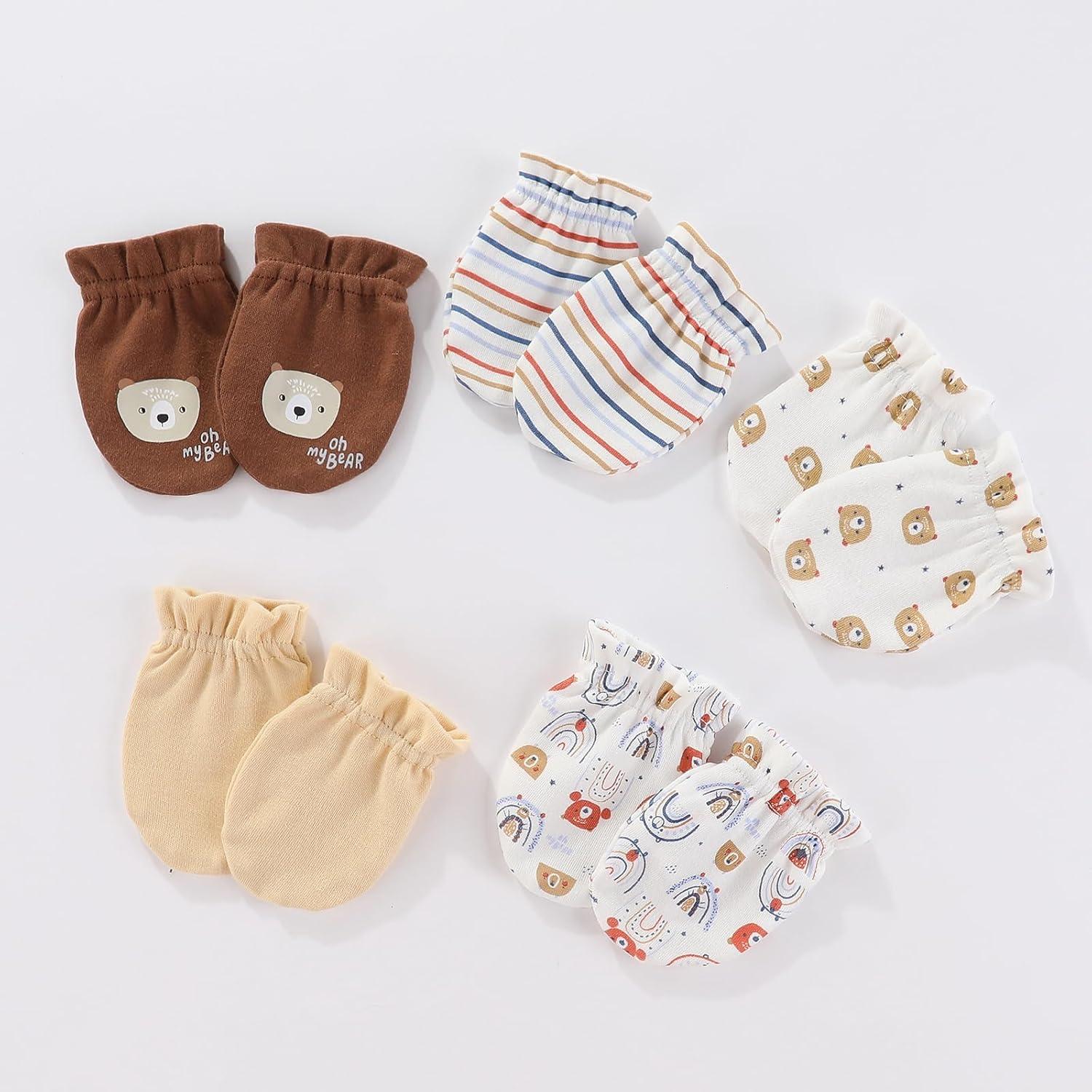 Conjunto de Gorros, Manoplas y Calcetines Ruliby 0-6 meses