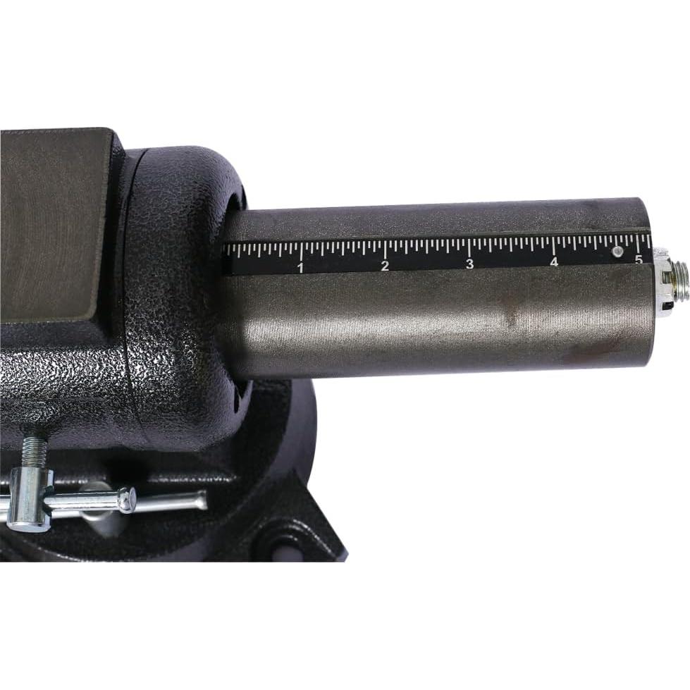 Morsa de Banco Rotativa Homonova 5" con Base Giratoria 360°