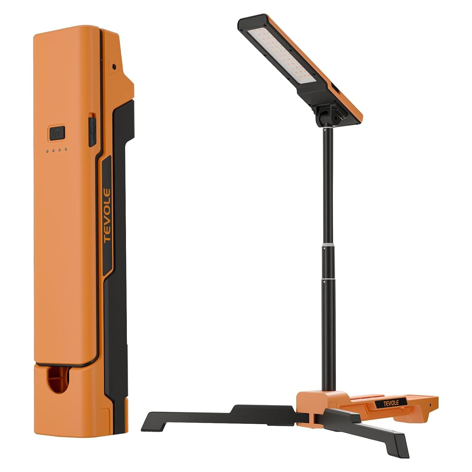 Luz de Trabajo LED TEVOLE 1500LM con Soporte Trípode Plegable