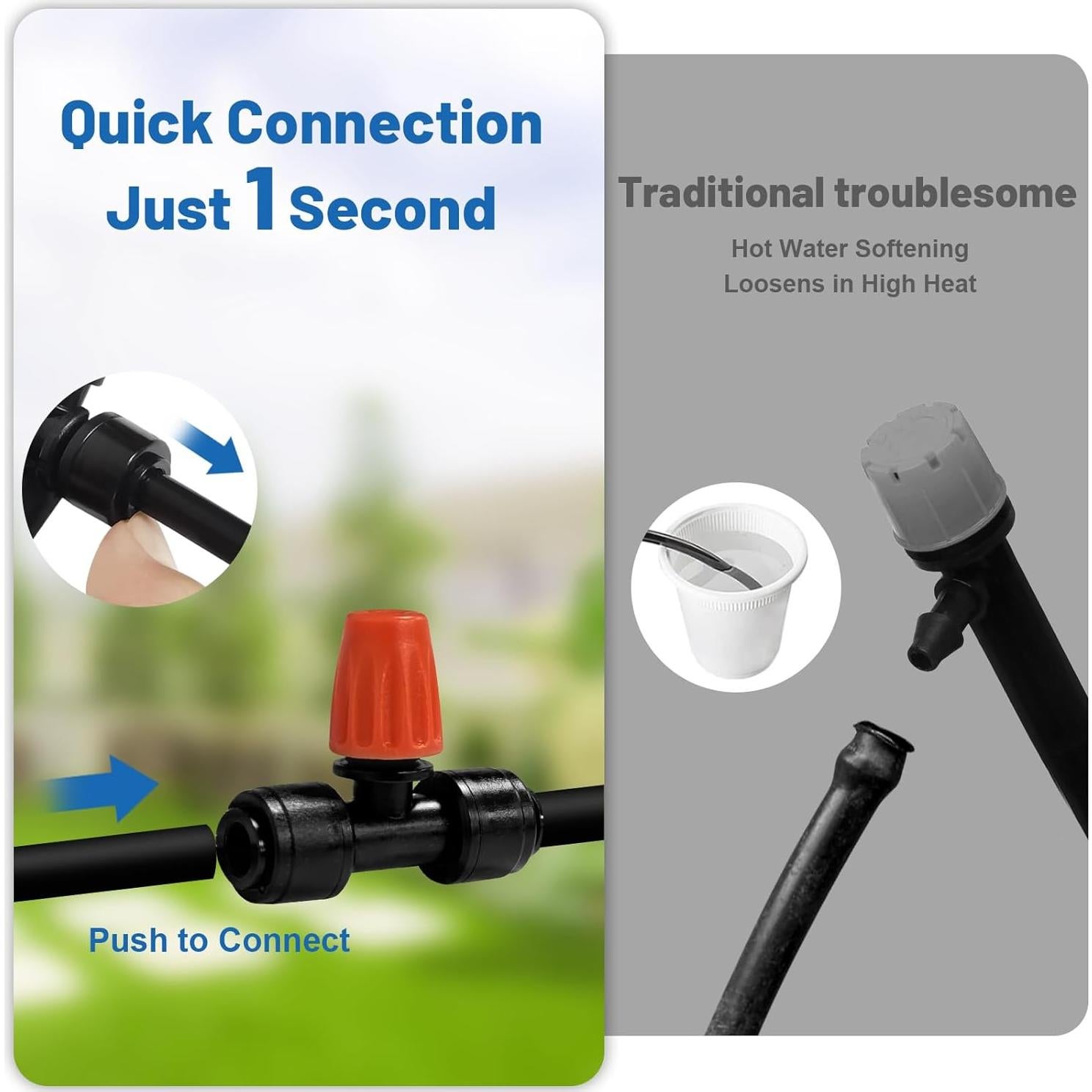 Sistema de Riego por Goteo 18.3M POCKET PANDA con Conectores Rápidos