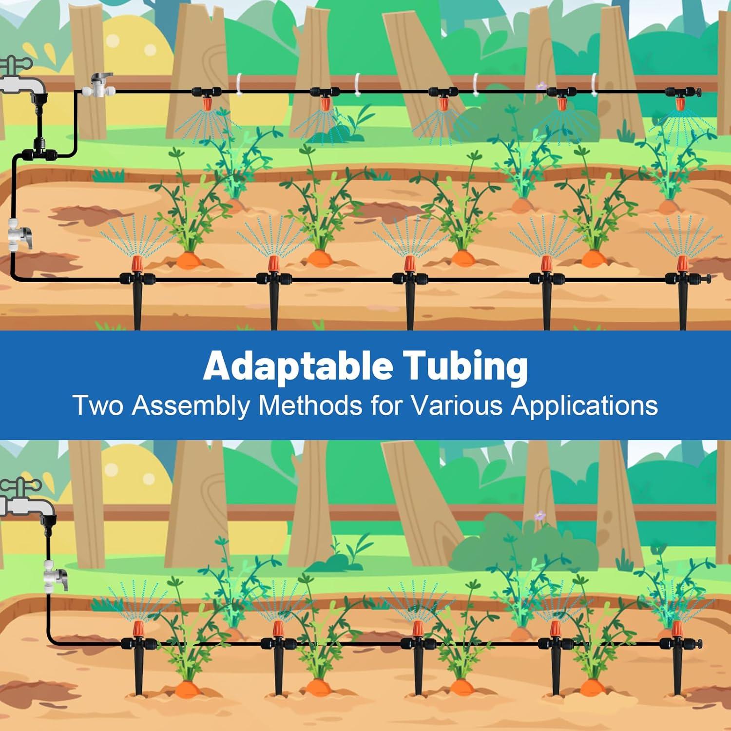 Sistema de Riego por Goteo 18.3M POCKET PANDA con Conectores Rápidos