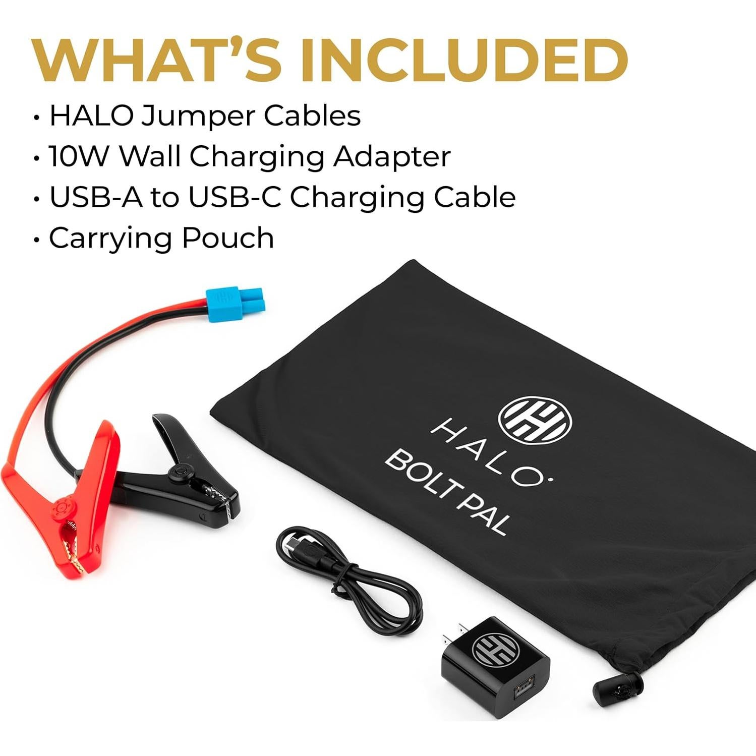 Arrancador de Coche Portátil HALO Bolt PAL 1000 - Negro