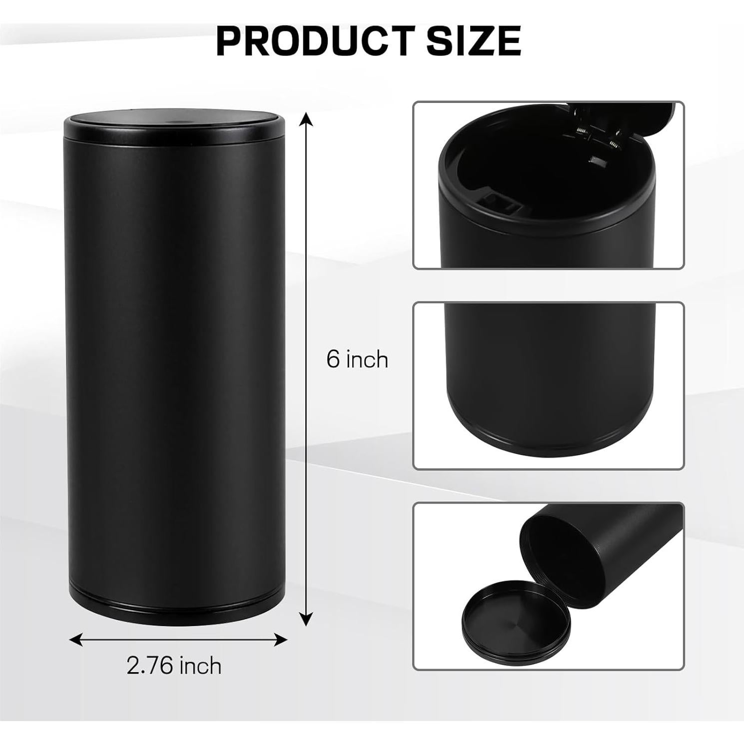 Basurero Portátil para Auto Hovom Mini, A Prueba de Fugas, Negro