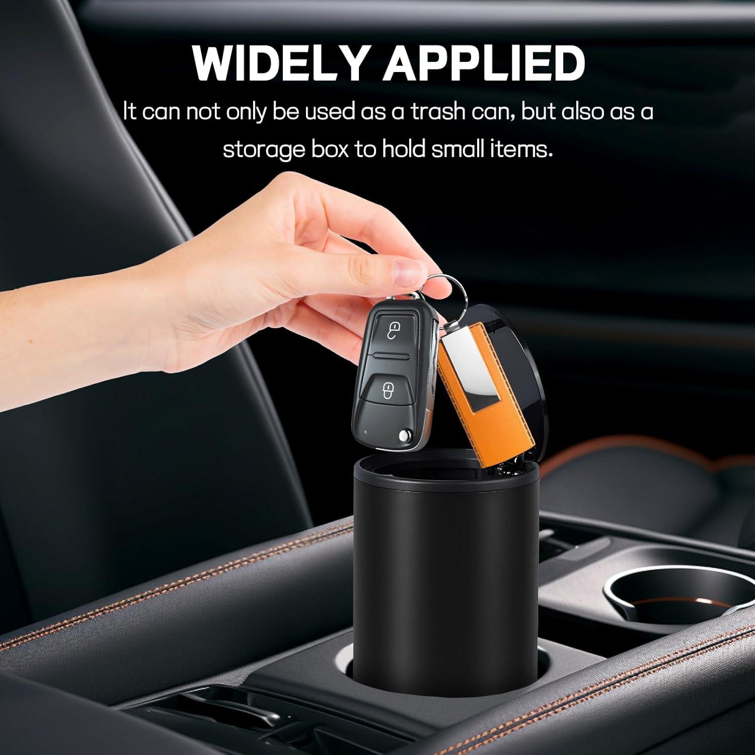 Basurero Portátil para Auto Hovom Mini, A Prueba de Fugas, Negro