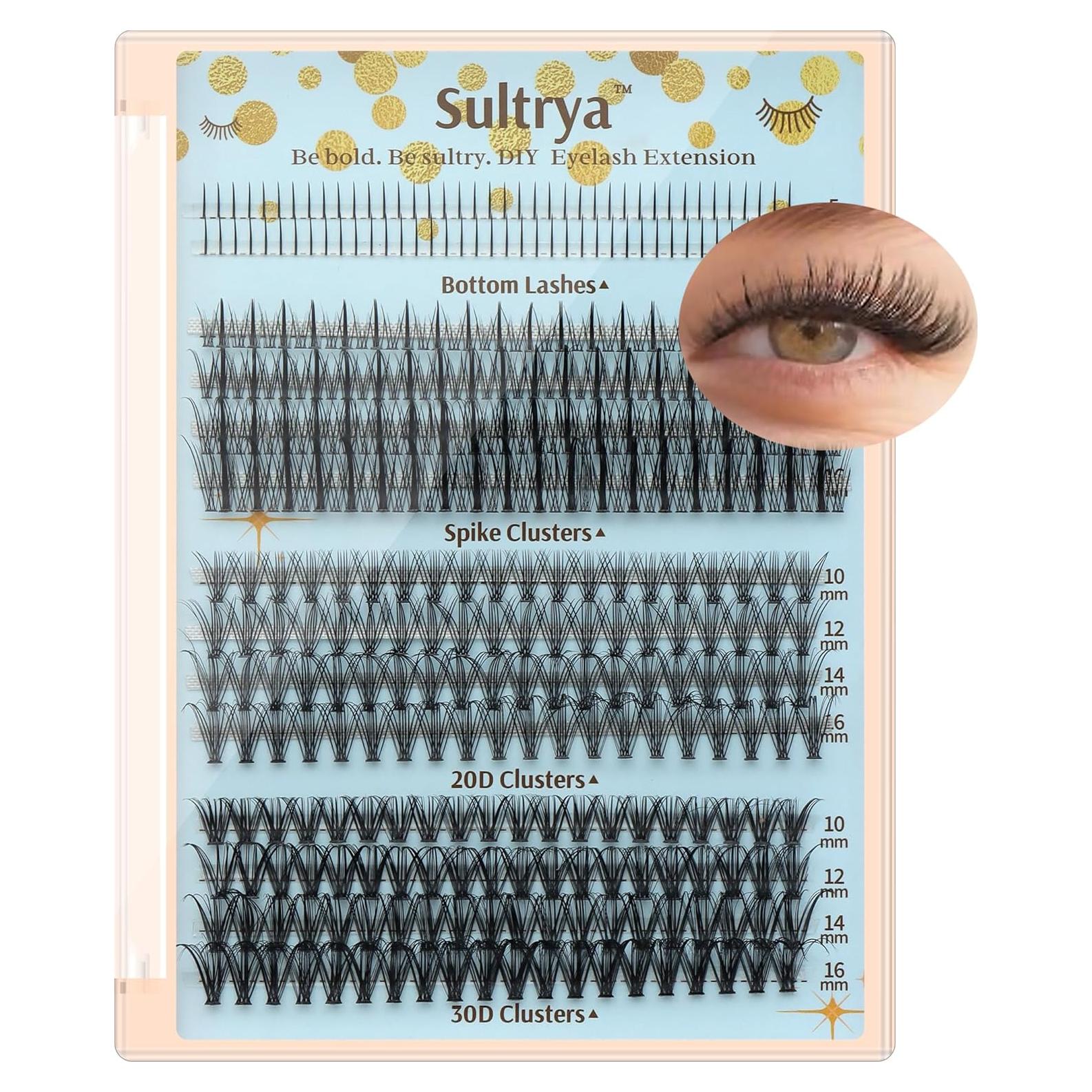 Extensiones de Pestañas Sultrya 20D 30D Inferiores 10-16mm