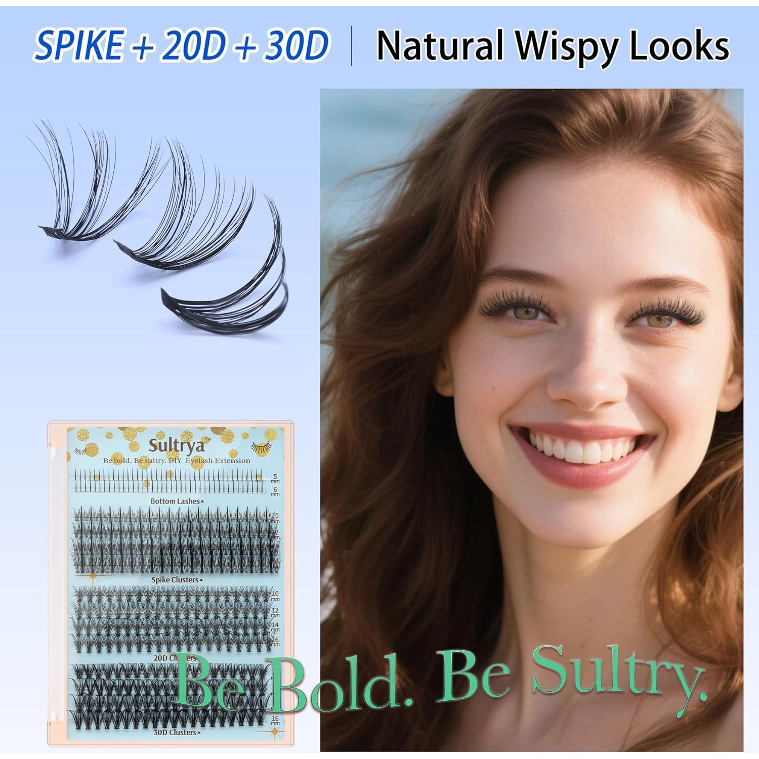 Extensiones de Pestañas Sultrya 20D 30D Inferiores 10-16mm