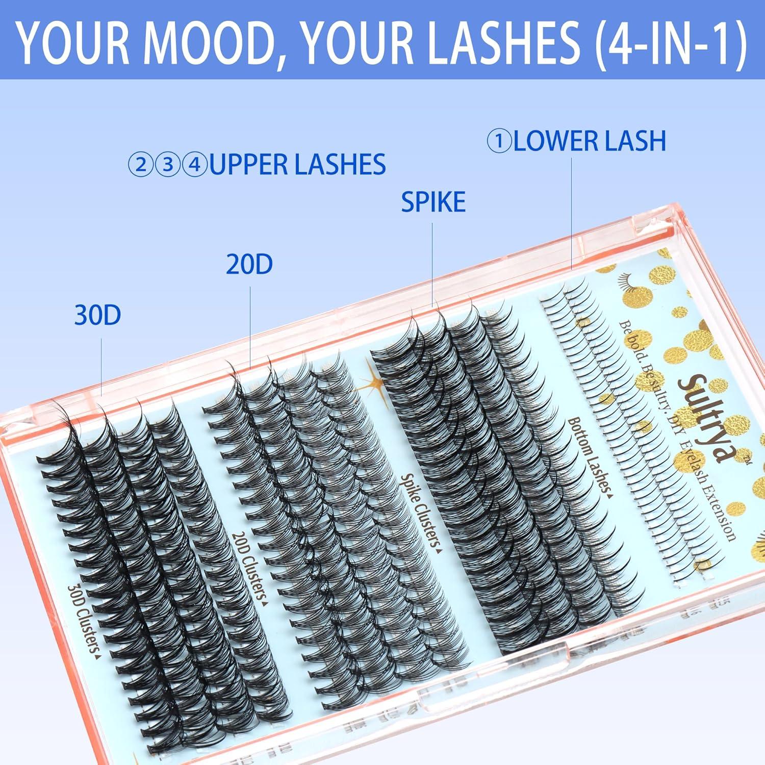 Extensiones de Pestañas Sultrya 20D 30D Inferiores 10-16mm