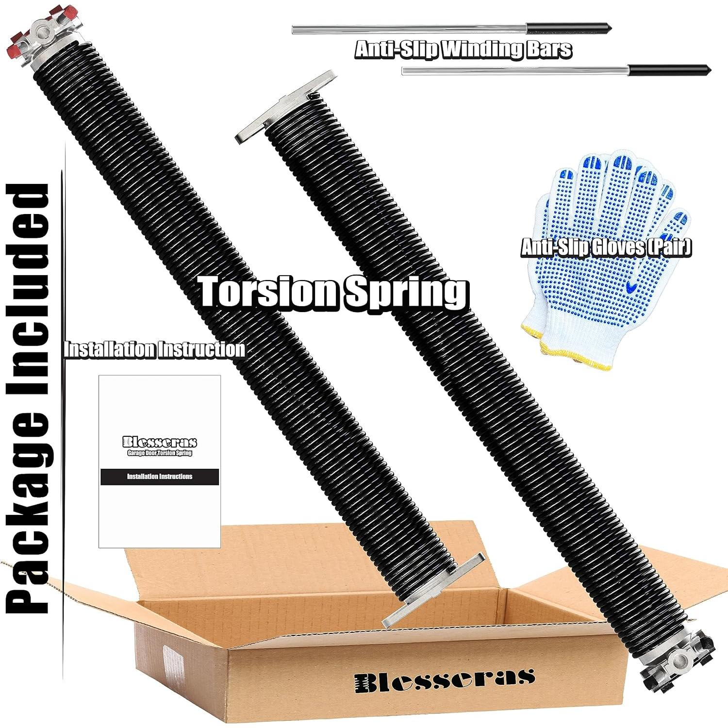 Resortes de Torsión Blesseras 0.207'' x 20'' para Garaje