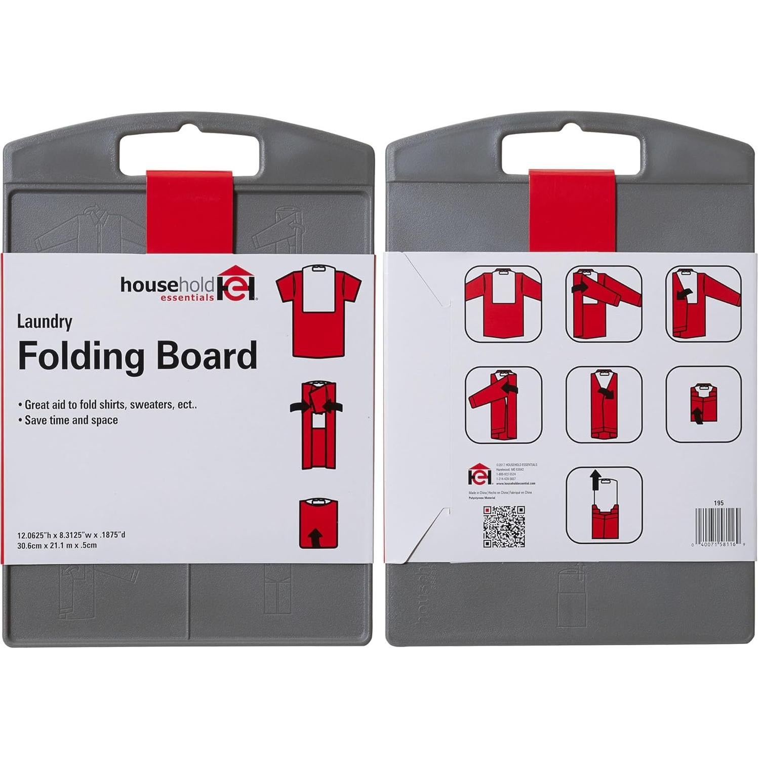 Tablero de Pliegue para Camisas Household Essentials 195 - Negro