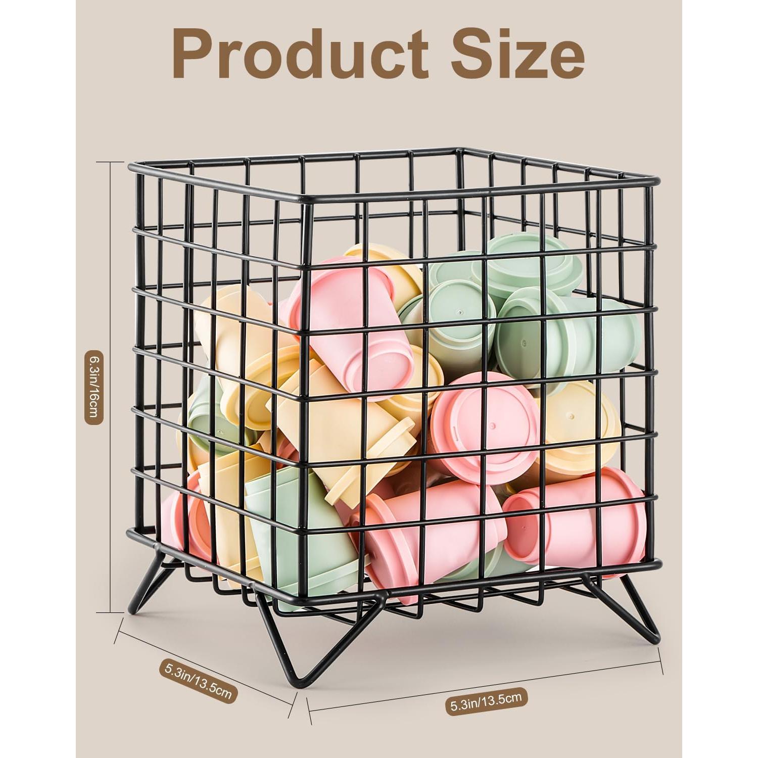 Organizador de K Cups FantasyLife Metal Negro 25+ Cápsulas