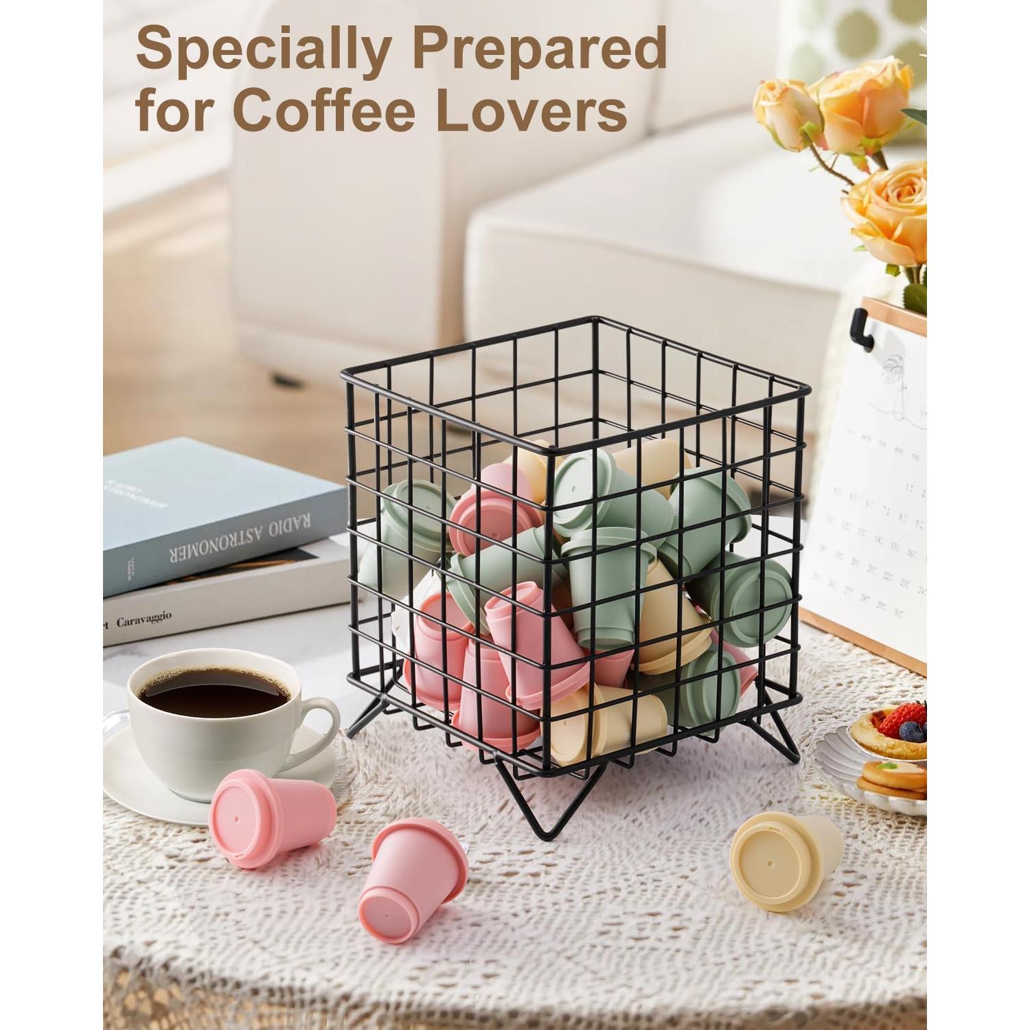 Organizador de K Cups FantasyLife Metal Negro 25+ Cápsulas