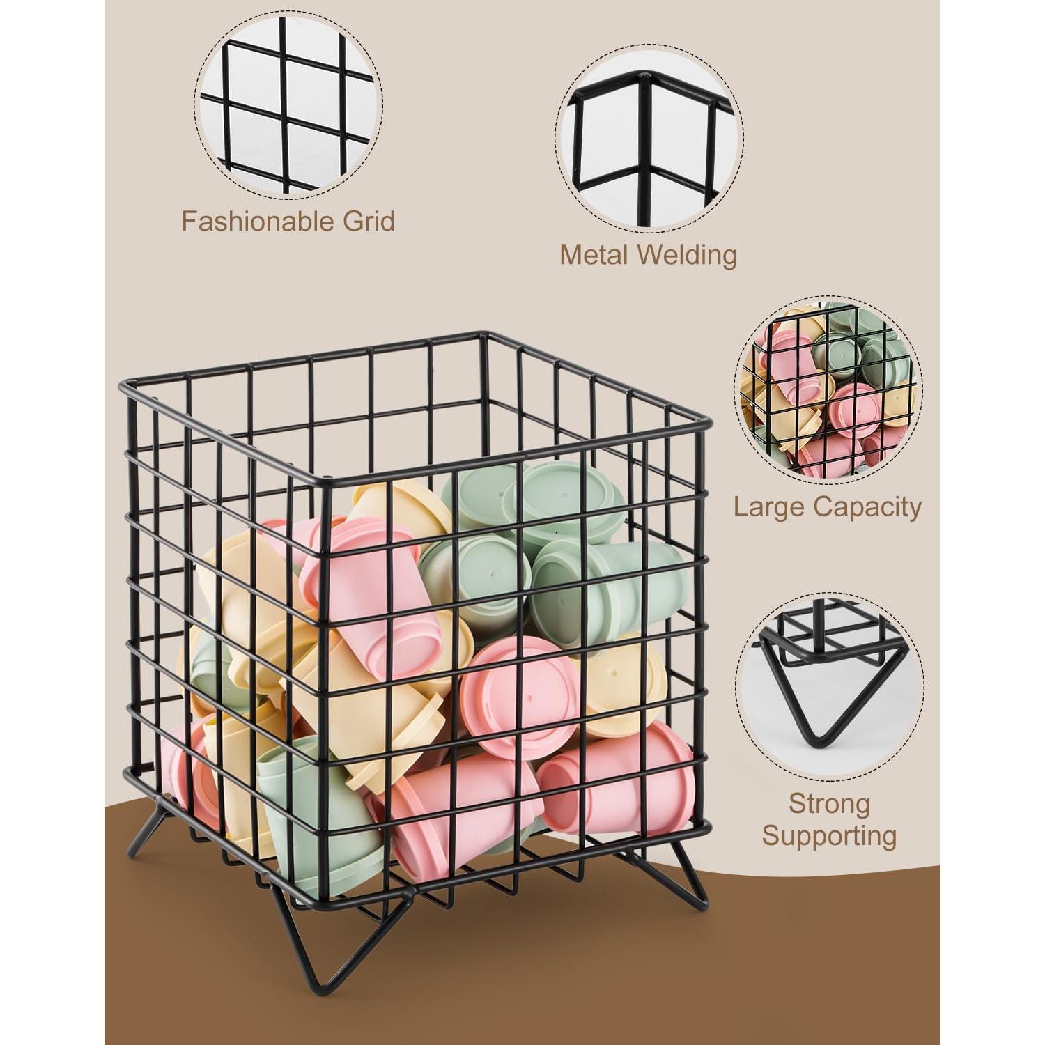 Organizador de K Cups FantasyLife Metal Negro 25+ Cápsulas