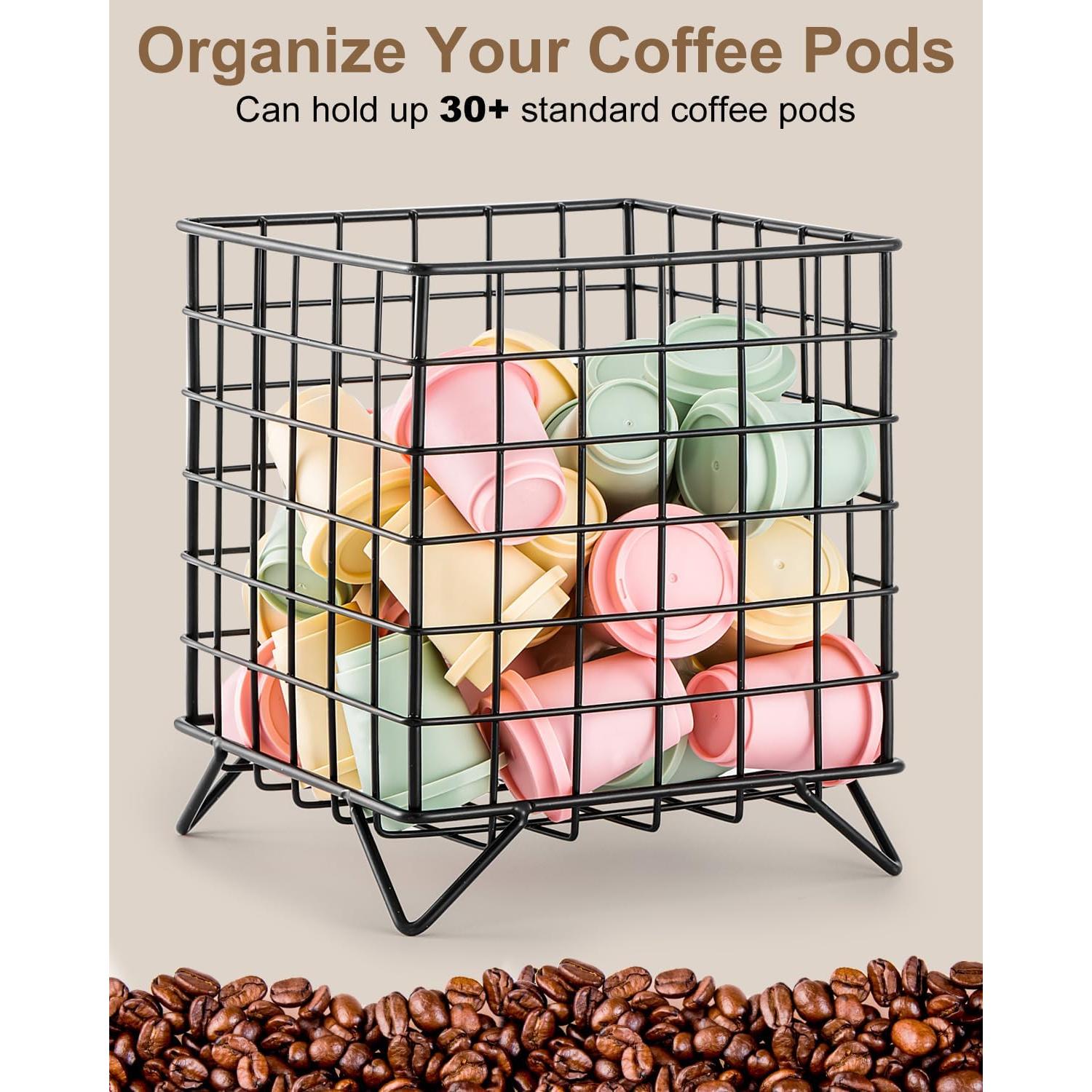 Organizador de K Cups FantasyLife Metal Negro 25+ Cápsulas