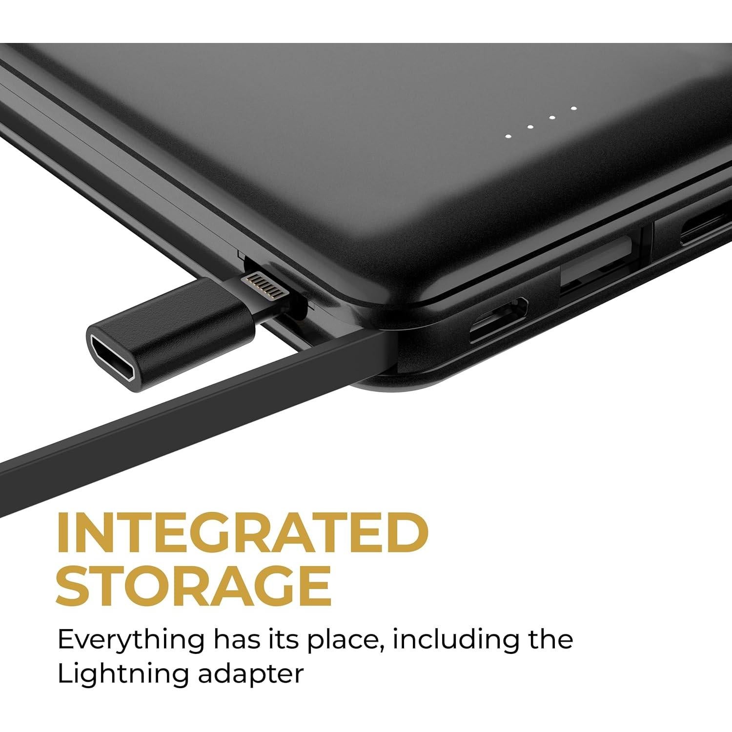 Batería Externa HALO 10,000 mAh con Carga Rápida - Negro