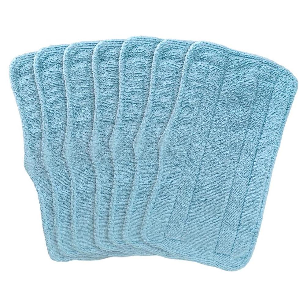 Almohadillas de Vapor Fushing 7 Pcs Microfibra Lavables Azul