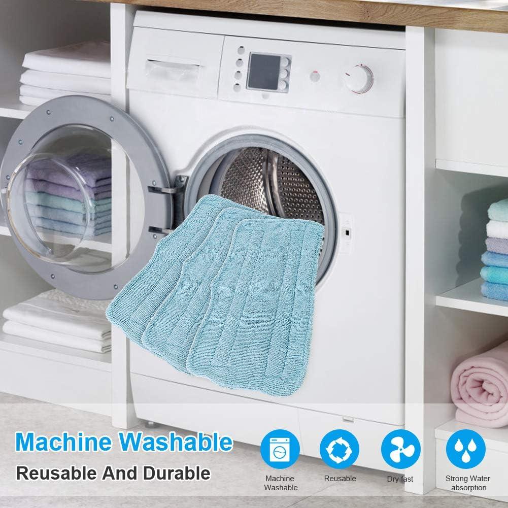 Almohadillas de Vapor Fushing 7 Pcs Microfibra Lavables Azul