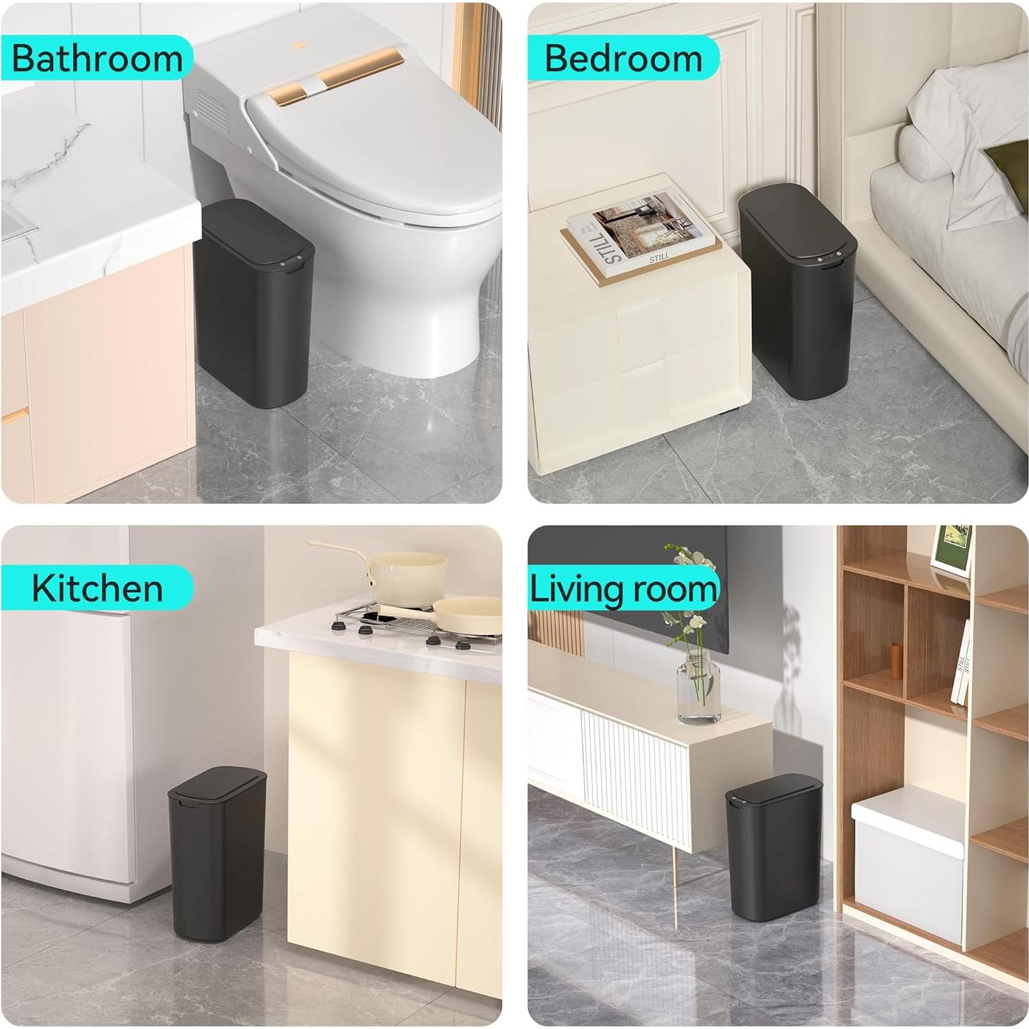 Papelera Automática LJIACLEA 5 Galones con Sensor de Movimiento