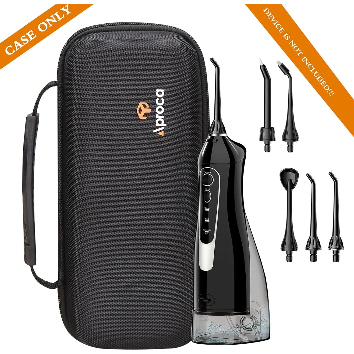 Funda Protectora Dura Negra Aproca para Irrigador Oral COSLUS F5020E