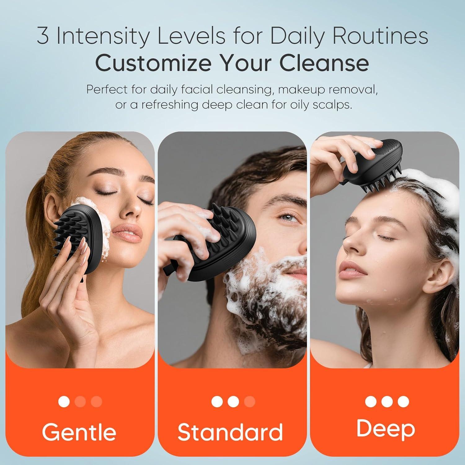 Cepillo de Masaje Eléctrico EKZ para Cuero Cabelludo - Silicona