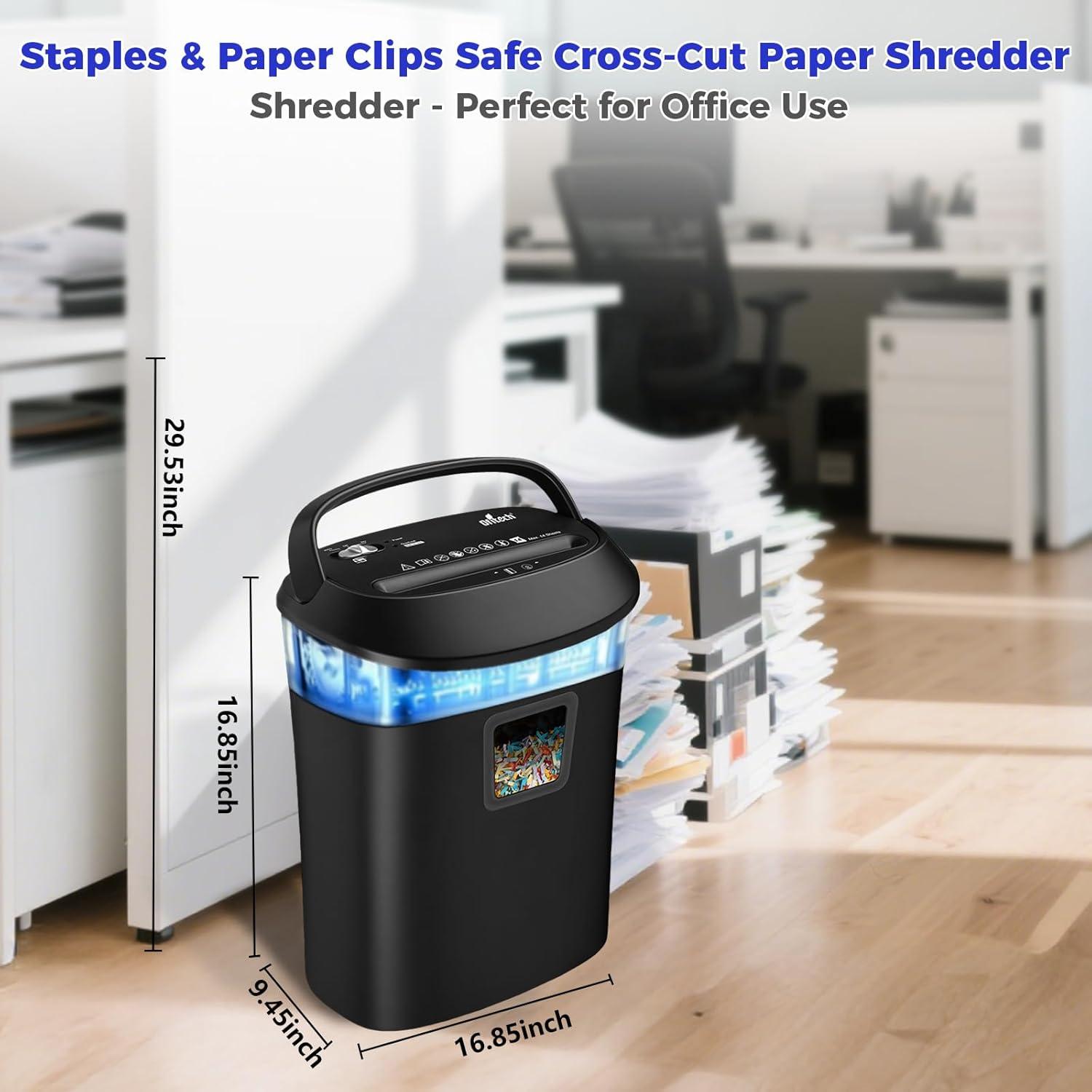 Destructora de papel VidaTeco corte cruzado 14 hojas 6.27 kg