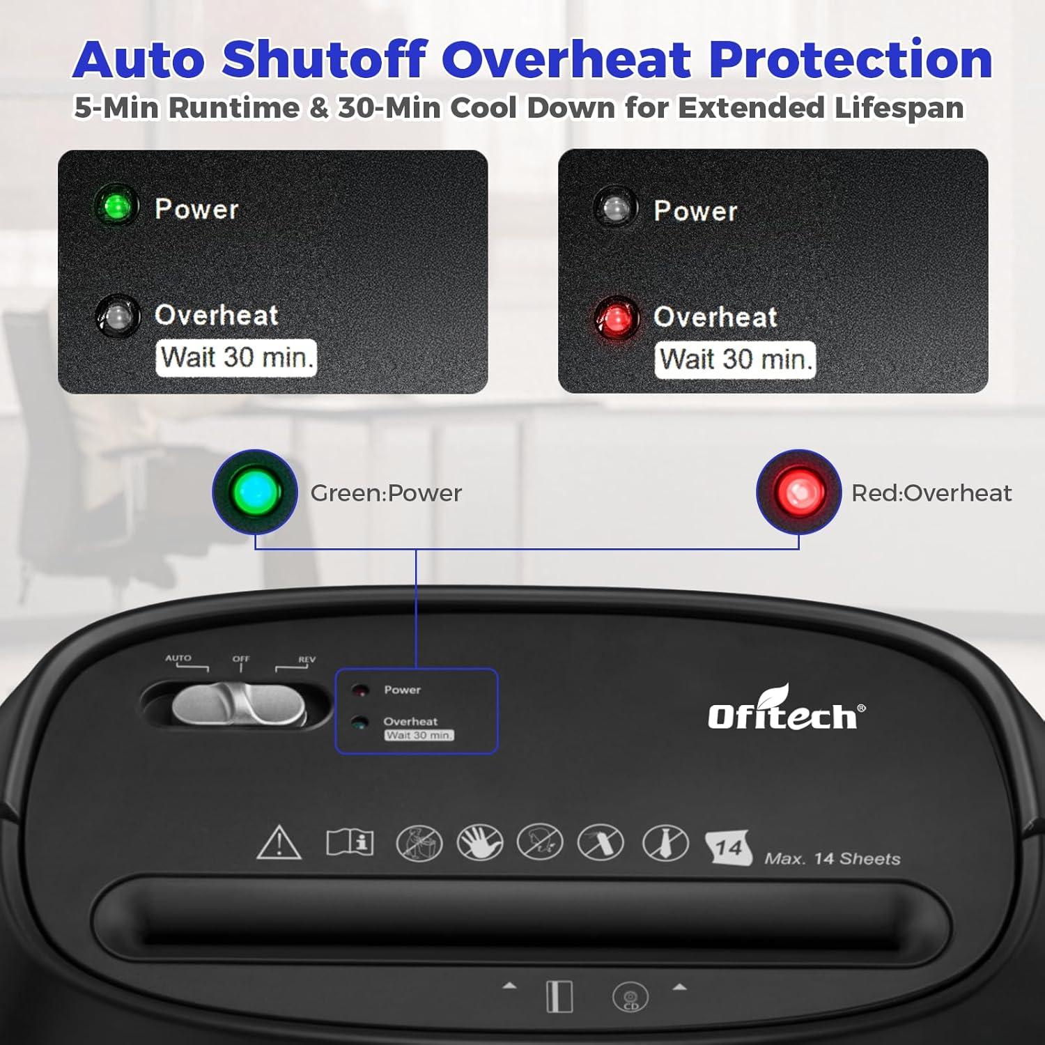 Destructora de papel VidaTeco corte cruzado 14 hojas 6.27 kg