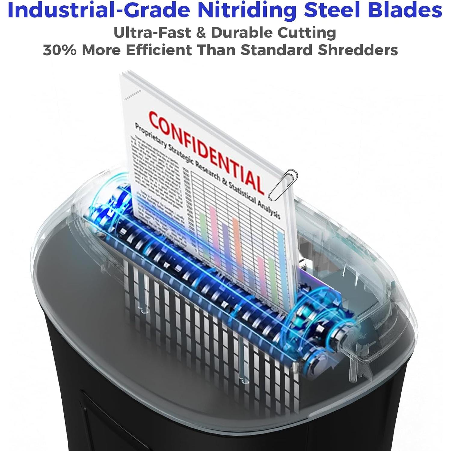 Destructora de papel VidaTeco corte cruzado 14 hojas 6.27 kg